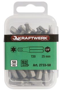 KRAFTWERK BIT TX 1/4" T25, 50PCS