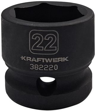 KRAFTWERK CHAVE DE CAIXA IMPACTO CURTA 1/2" PRO LINE 22MM